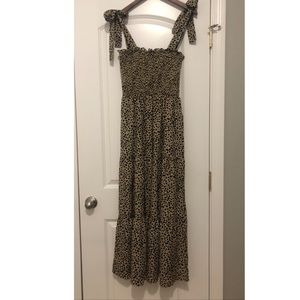 Animal print maxi dress